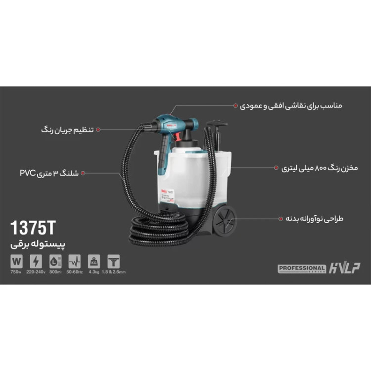 پیستوله برقی 750 وات رونیکس مدل 1375T