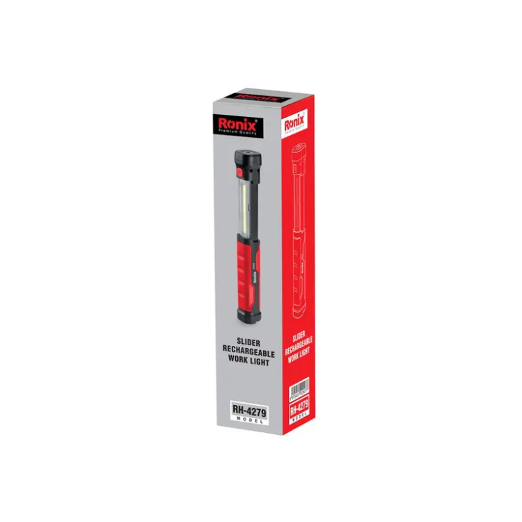 چراغ قوه کشویی 3 7 ولت شارژی مدل DRAWER RH-4279