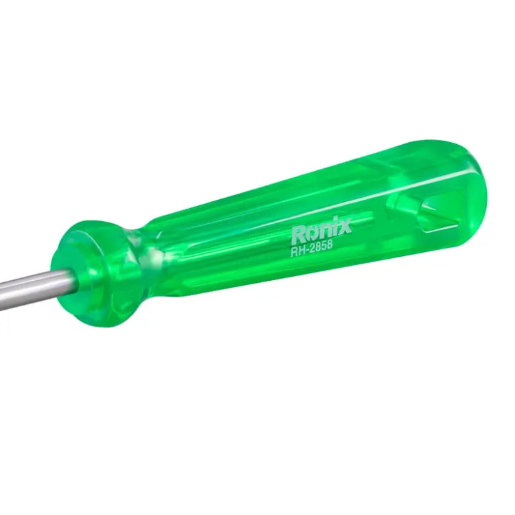 پیچ گوشتی تکی ساده 125*5 چهارسو کریستالی RH-2858