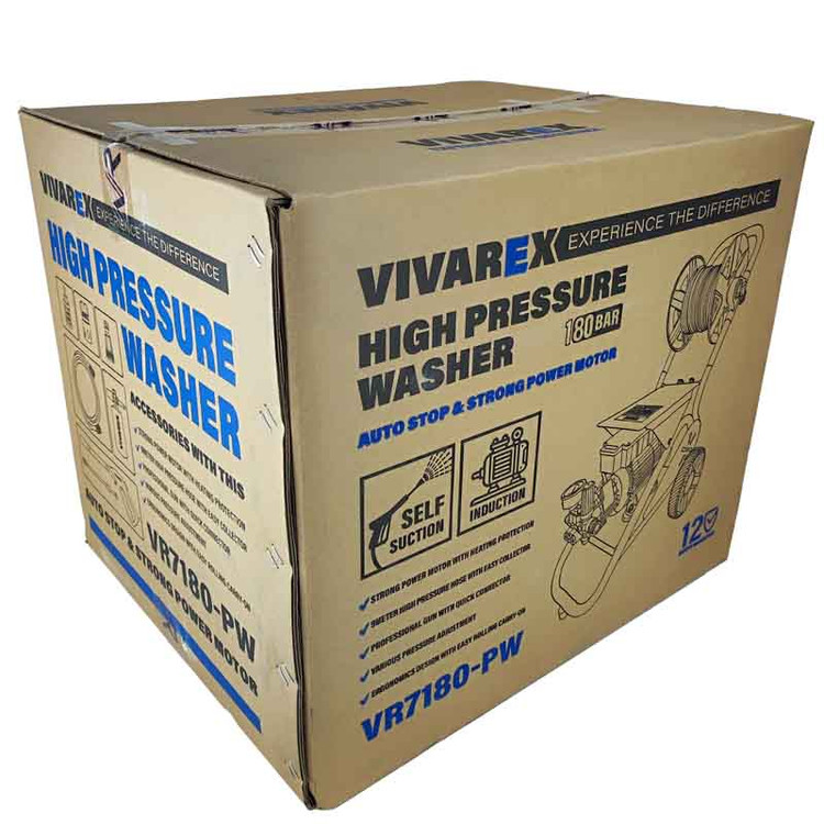 کارواش صنعتی دینامی چرخدار 180 بار ویوارکس مدل pw-7180 یکسال گارانتی معتبر شرکتی