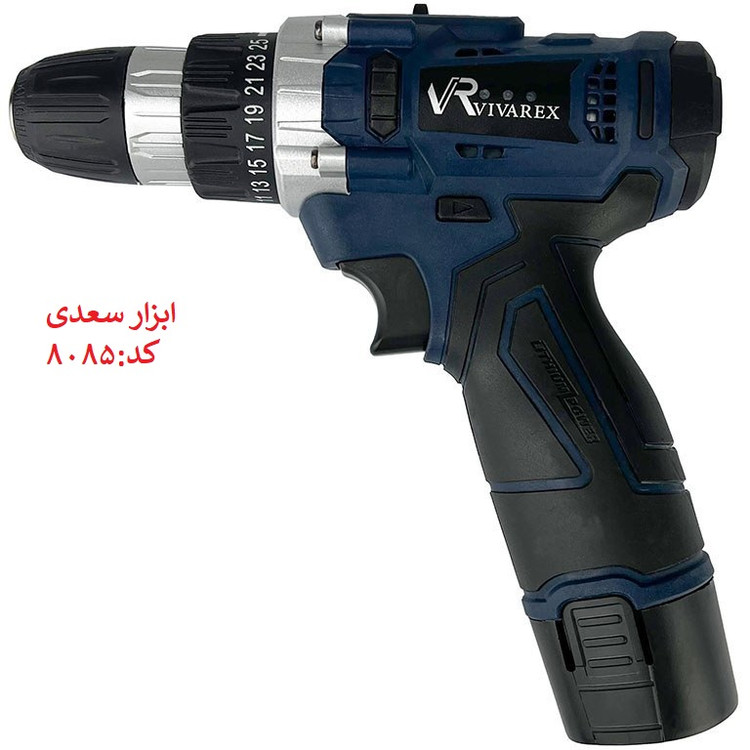 دریل پیچ گوشتی شارژی دو باطری ویوارکس مدل VR1210-2A تمام مس با یکسال گارانتی معتبر