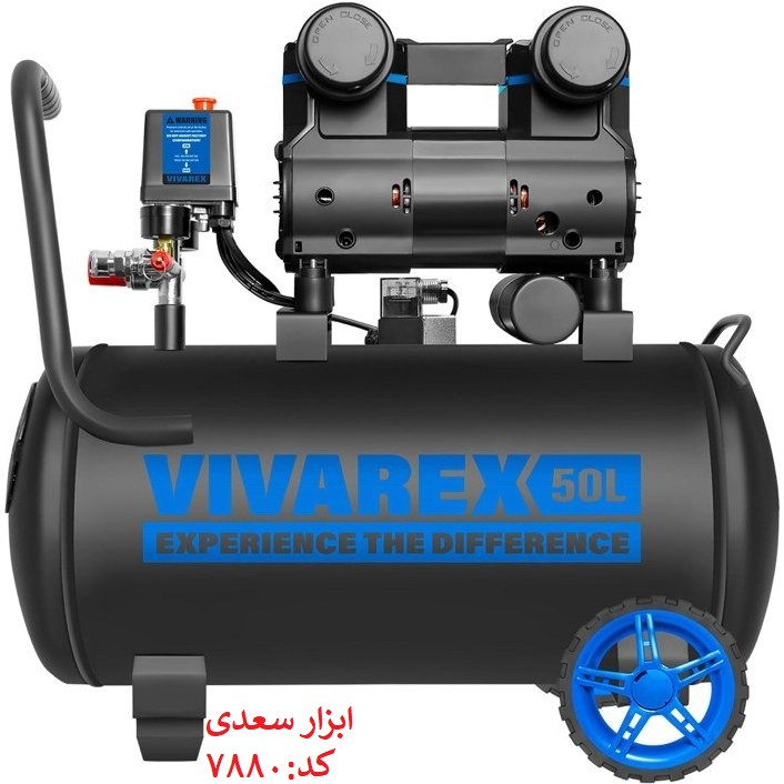 کمپرسور باد ویوارکس مدل VR5022-SS ظرفیت ۵۰ لیتر بدون روغن سایلنت گارانتی معتبر شرکتی