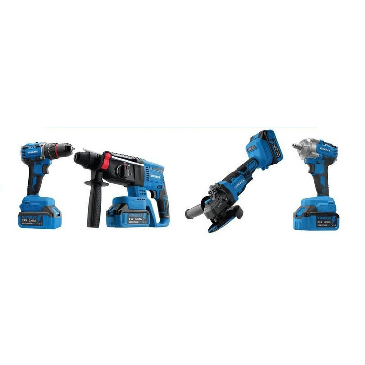 کیت 4 عددی شارژی براشلس ویوارکس مدل VR2404-BCK یکسال گارانتی معتبر شرکتی