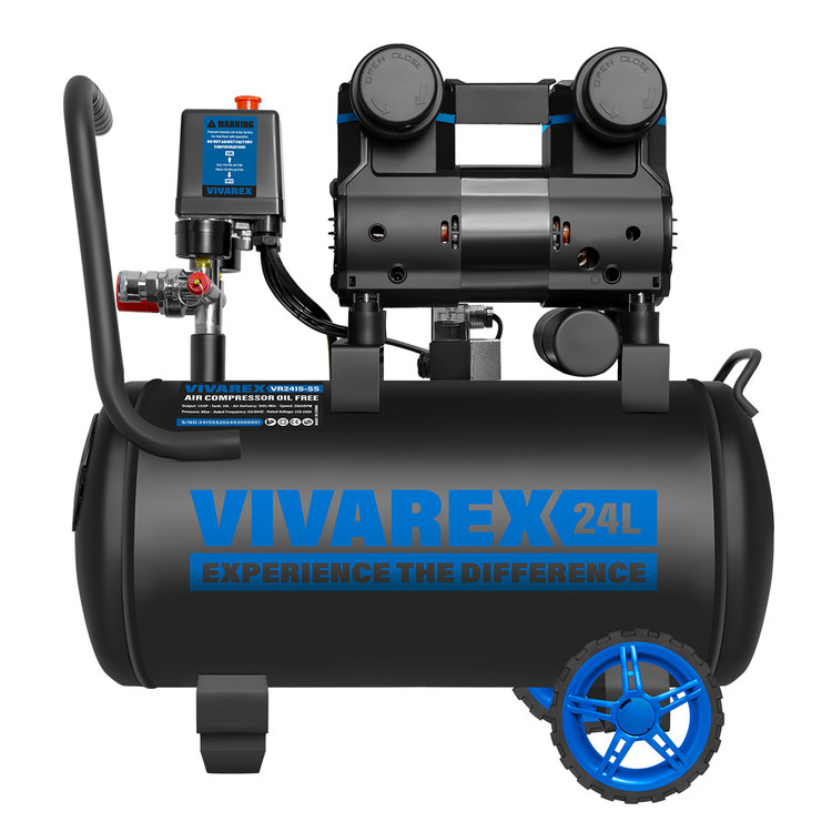 کمپرسور باد ویوارکس مدل VR2415-SS ظرفیت ۲۴ لیتر بدون روغن سایلنت