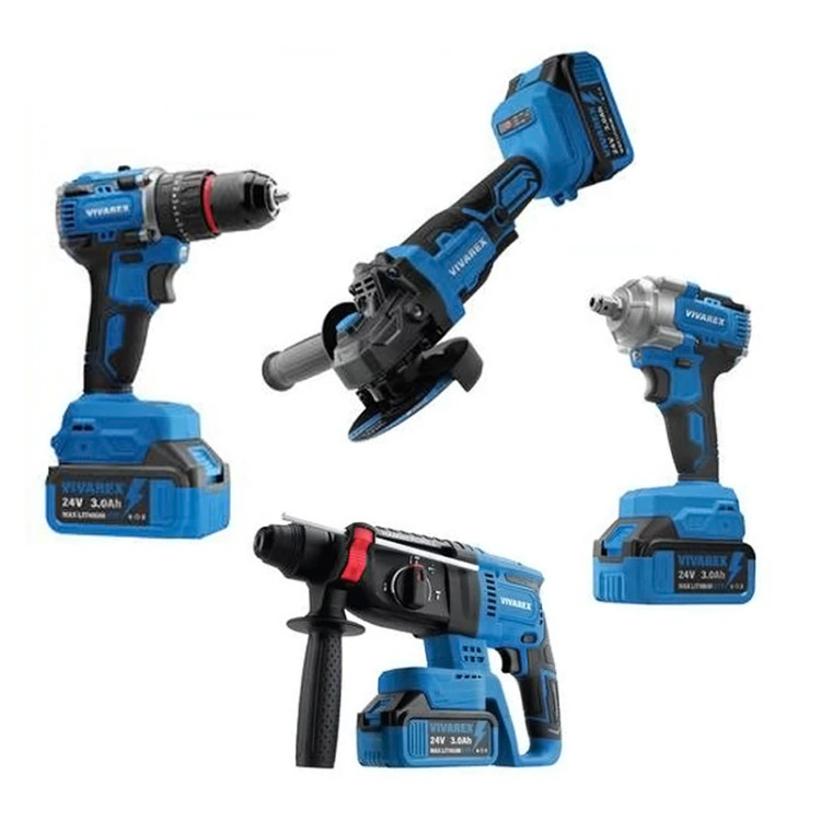 کیت 4 عددی شارژی براشلس ویوارکس مدل VR2404-BCK یکسال گارانتی معتبر شرکتی