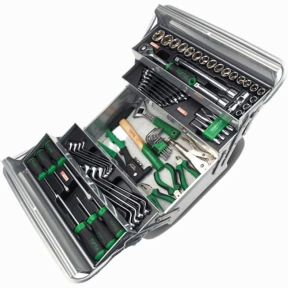 جعبه ابزار کارگاهی تاپ تول مدل GCAZ0021 ۶۲ پارچه قابل حمل