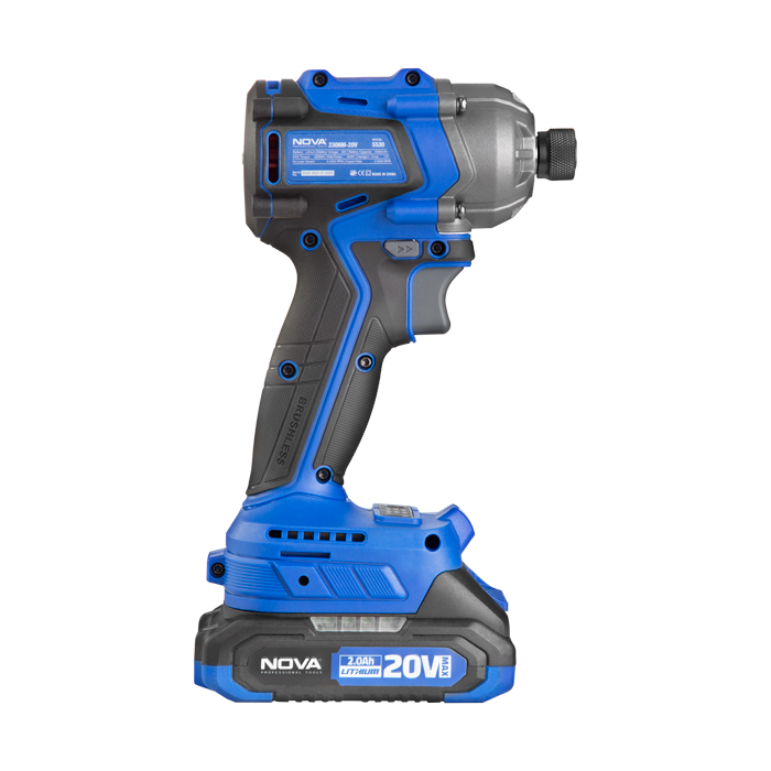 پیچ گوشتی شارژی نووا 20 ولت براشلس ضربه ای با کیف BMC کد 5530