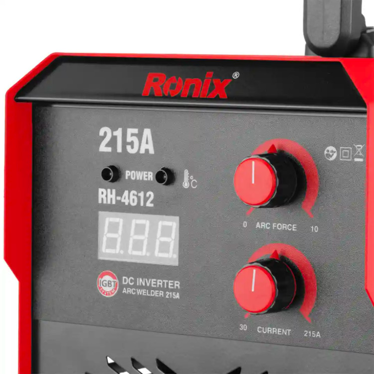 دستگاه جوش اینورتر 215 آمپر برد بزرگ مدل : RH-4612