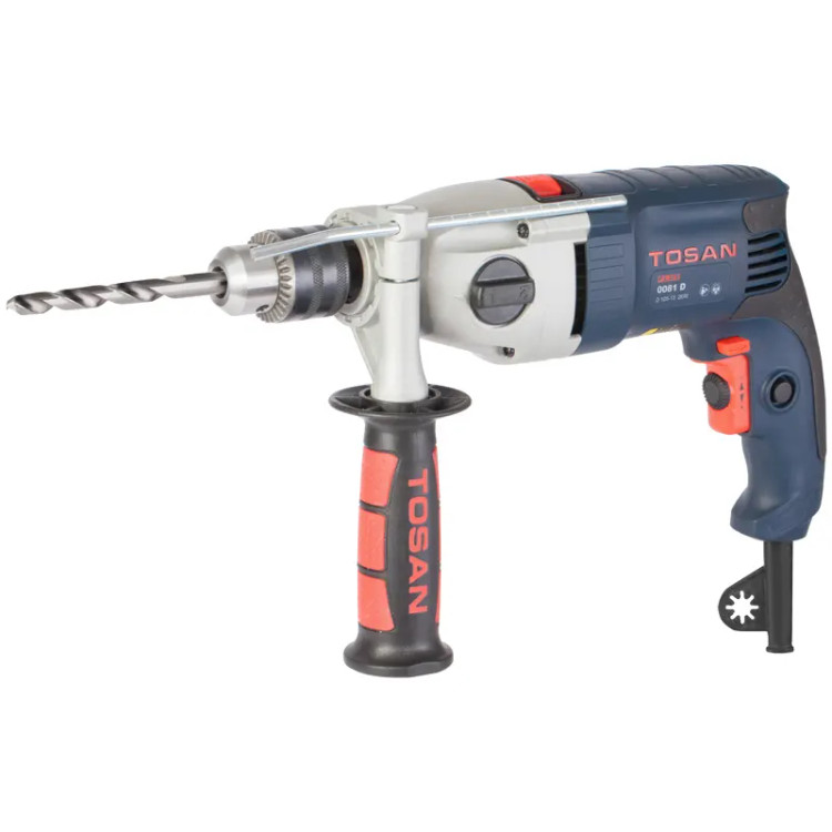 دریل چکشی گیربکسی 13 میلیمتر 1050 وات توسن پلاس مدل 0081D