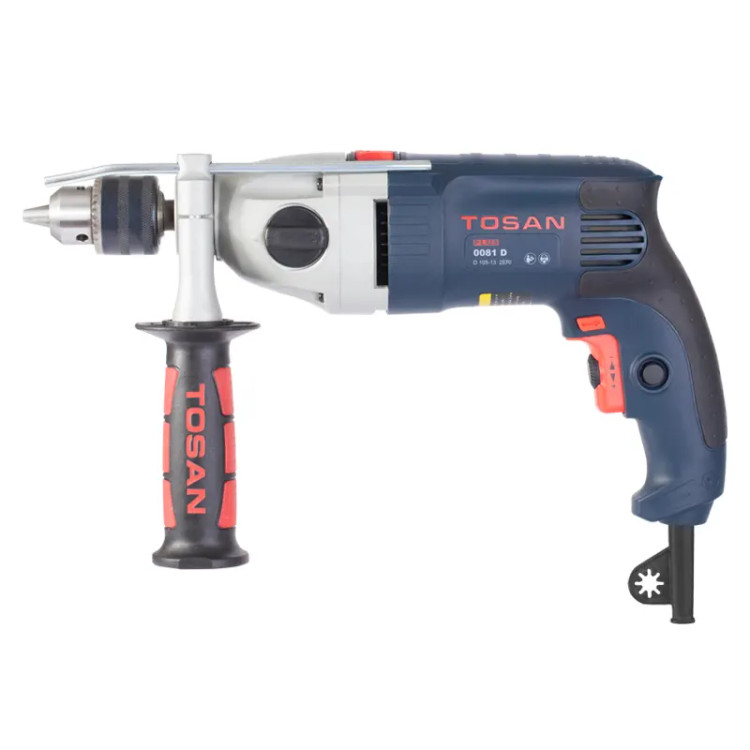دریل چکشی گیربکسی 13 میلیمتر 1050 وات توسن پلاس مدل 0081D