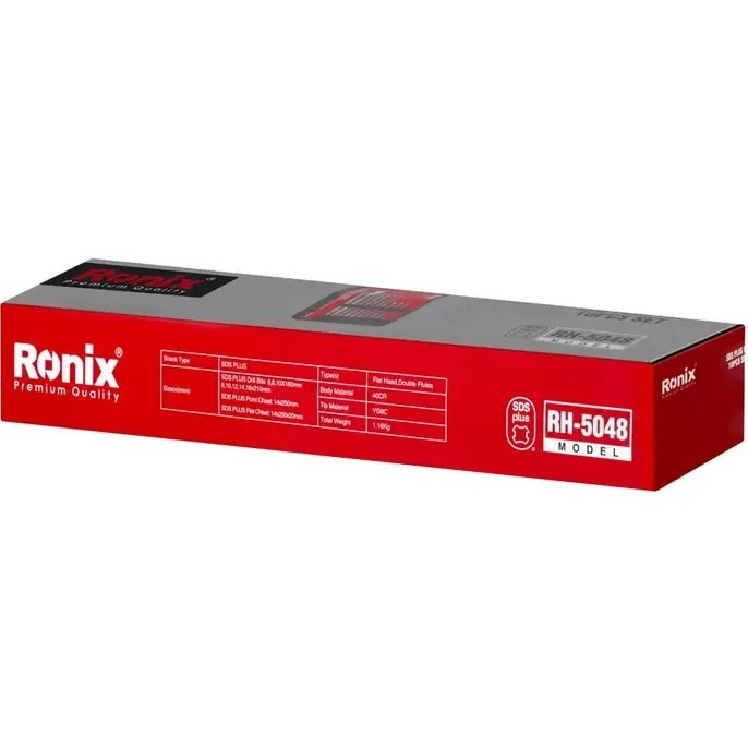ست مته و قلم چهار شیار رونیکس مدل RH-5048 ۱۰ عددی