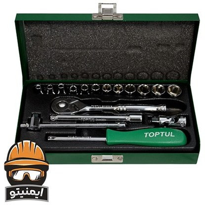 مجموعه 17 عددی آچار بکس تاپ تول مدل GCAD1701