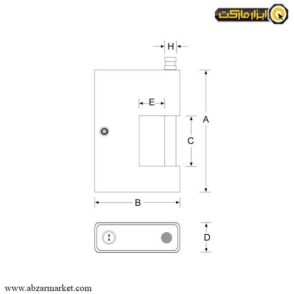 قفل کتابی پارس مدل SP900 روکش دار