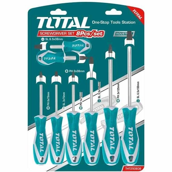 ست ۸ عددی پیچ گوشتی توتال مدل THT250608