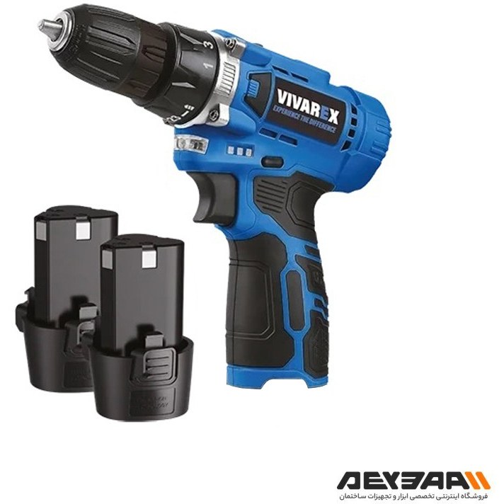 دریل شارژی ویوارکس مدل VR1215V-2B ظرفیت ۱۲ ولت با ۲ باتری اتوماتیک